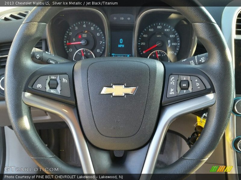 Silver Ice Metallic / Jet Black/Titanium 2013 Chevrolet Malibu LS