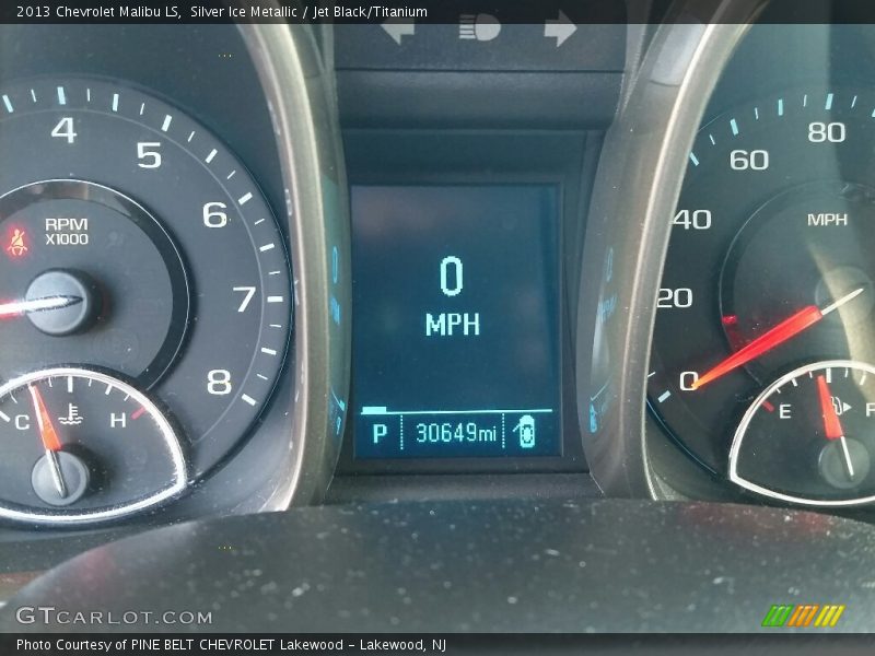 Silver Ice Metallic / Jet Black/Titanium 2013 Chevrolet Malibu LS