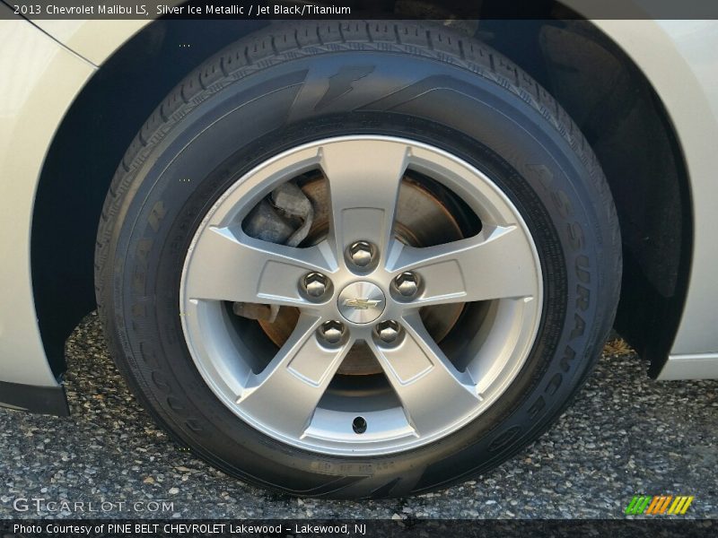 Silver Ice Metallic / Jet Black/Titanium 2013 Chevrolet Malibu LS