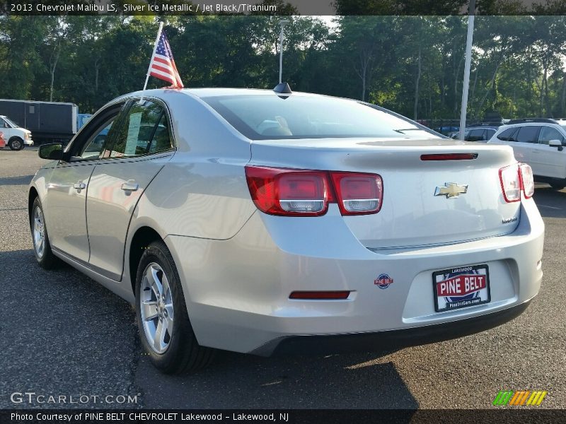 Silver Ice Metallic / Jet Black/Titanium 2013 Chevrolet Malibu LS