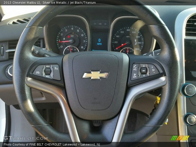 Silver Ice Metallic / Jet Black/Titanium 2013 Chevrolet Malibu LS