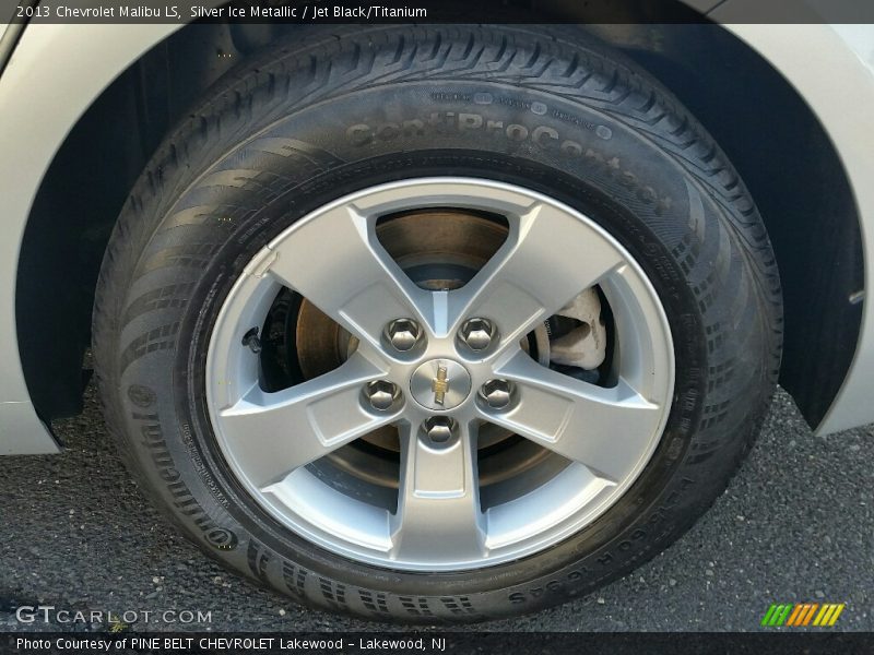 Silver Ice Metallic / Jet Black/Titanium 2013 Chevrolet Malibu LS