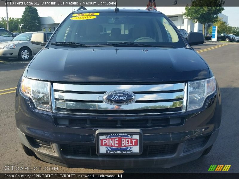 Dark Ink Blue Metallic / Medium Light Stone 2010 Ford Edge SE