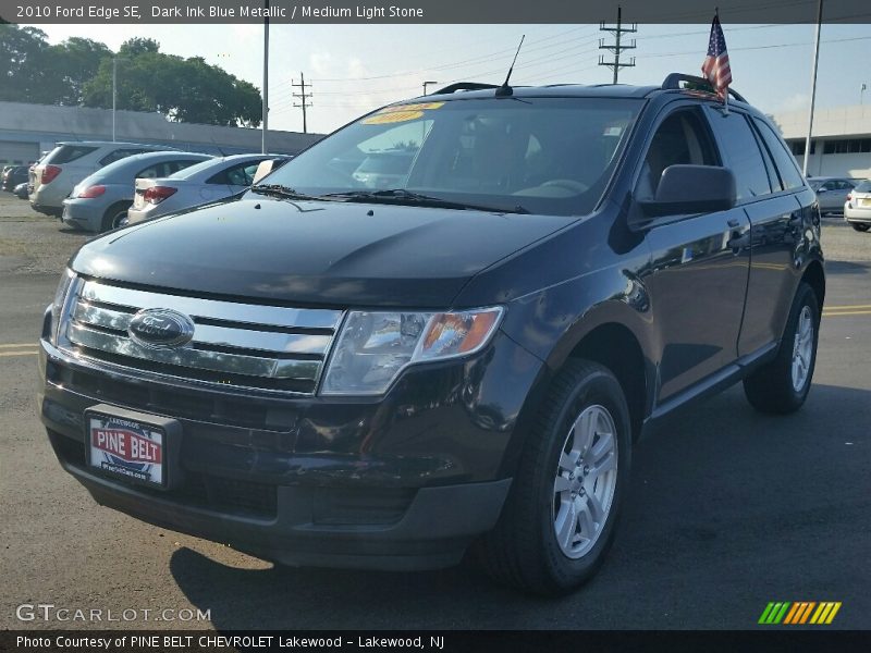 Dark Ink Blue Metallic / Medium Light Stone 2010 Ford Edge SE
