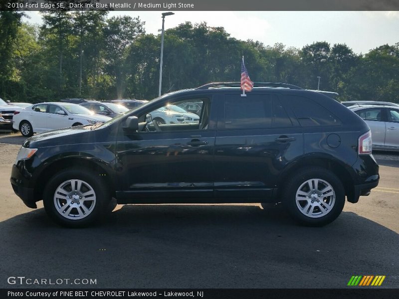 Dark Ink Blue Metallic / Medium Light Stone 2010 Ford Edge SE