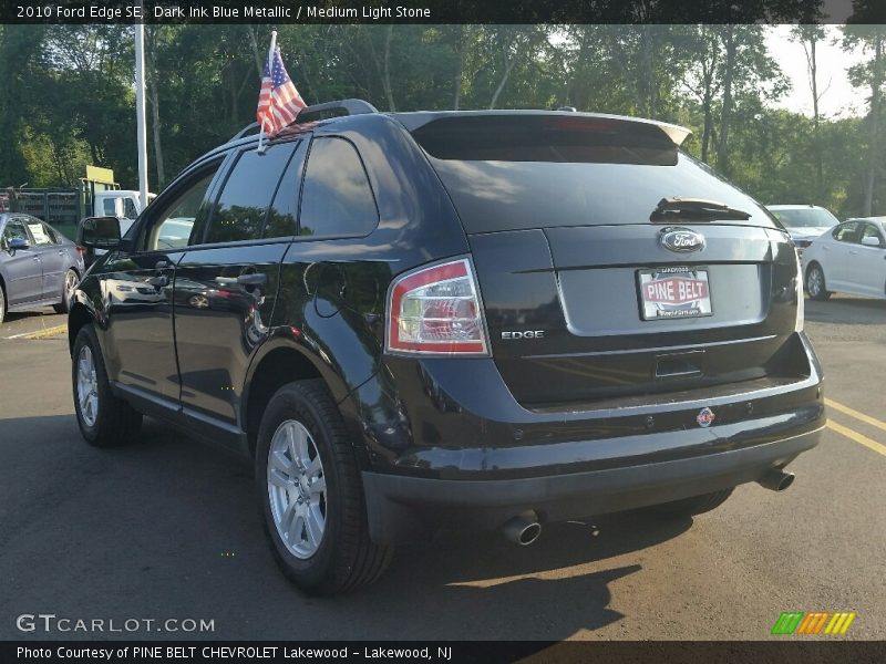 Dark Ink Blue Metallic / Medium Light Stone 2010 Ford Edge SE