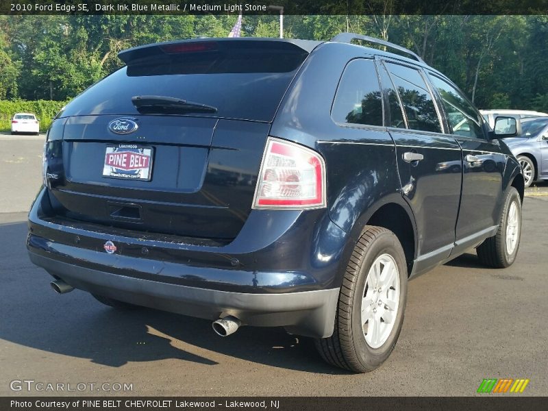 Dark Ink Blue Metallic / Medium Light Stone 2010 Ford Edge SE