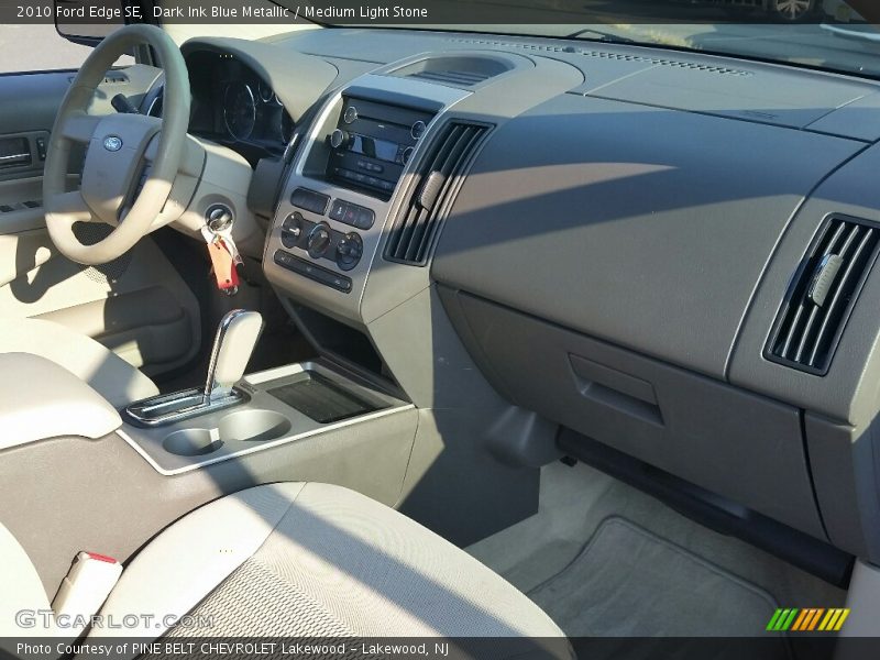 Dark Ink Blue Metallic / Medium Light Stone 2010 Ford Edge SE