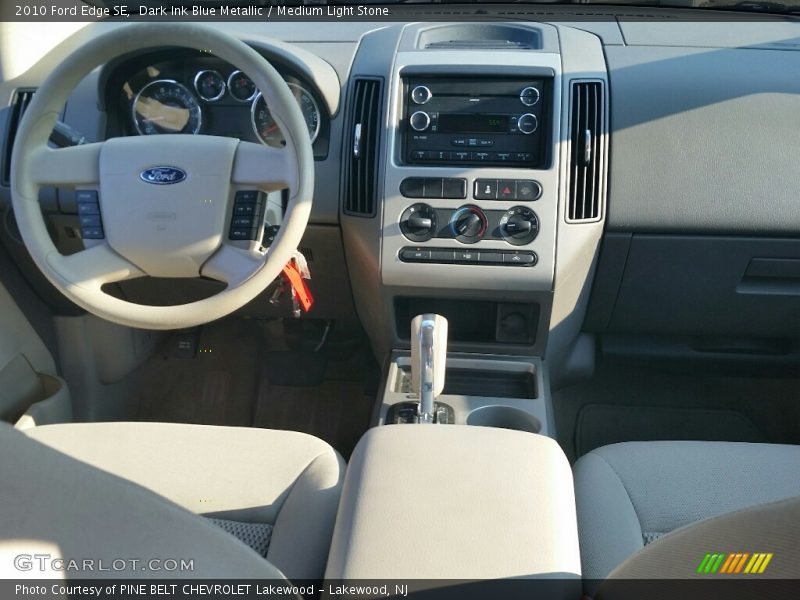 Dark Ink Blue Metallic / Medium Light Stone 2010 Ford Edge SE
