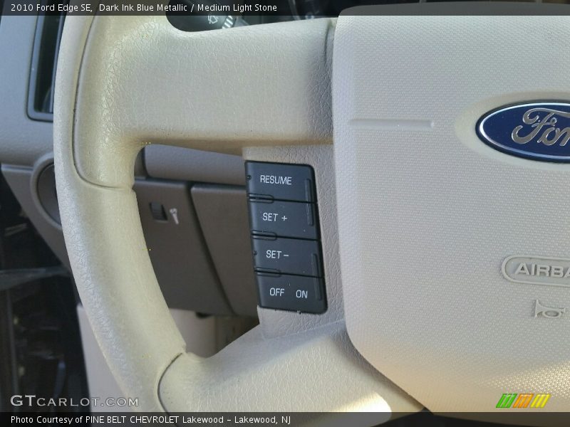 Dark Ink Blue Metallic / Medium Light Stone 2010 Ford Edge SE