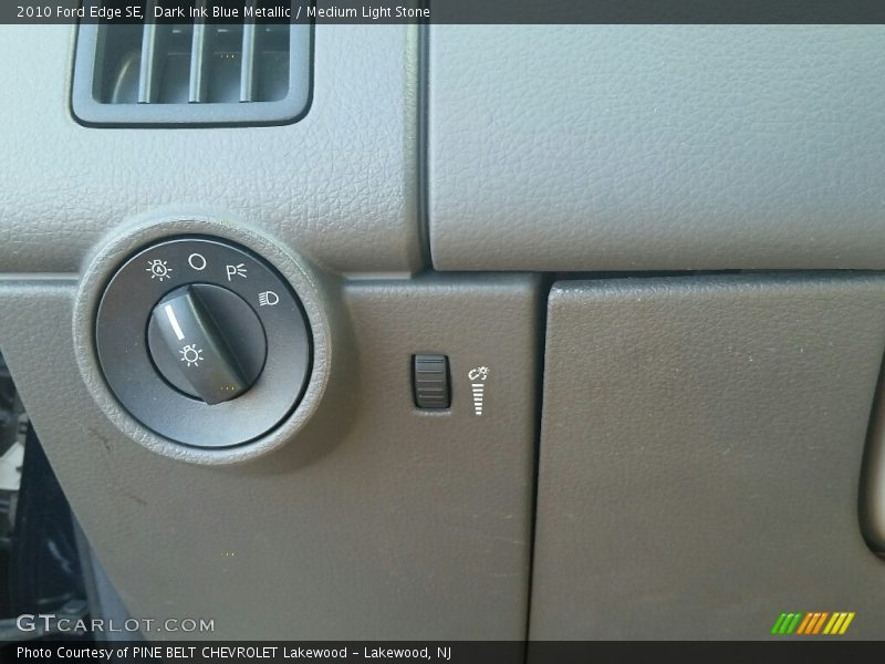 Dark Ink Blue Metallic / Medium Light Stone 2010 Ford Edge SE