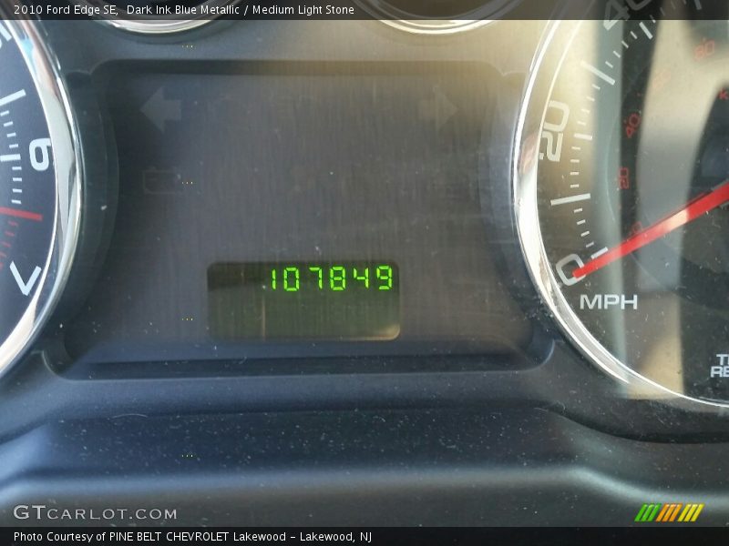 Dark Ink Blue Metallic / Medium Light Stone 2010 Ford Edge SE