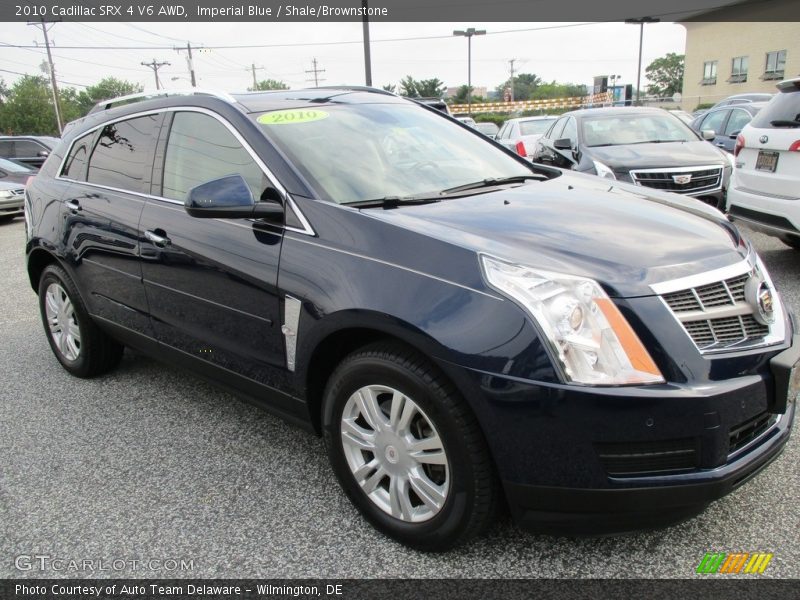 Imperial Blue / Shale/Brownstone 2010 Cadillac SRX 4 V6 AWD