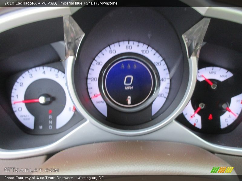 Imperial Blue / Shale/Brownstone 2010 Cadillac SRX 4 V6 AWD