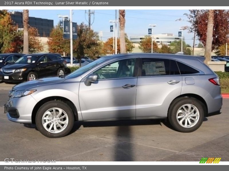 Lunar Silver Metallic / Graystone 2017 Acura RDX Technology