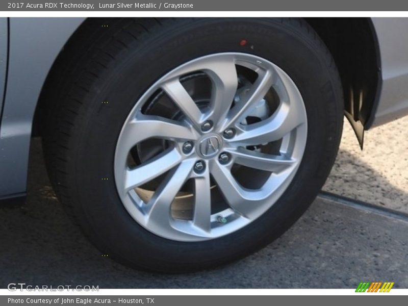 Lunar Silver Metallic / Graystone 2017 Acura RDX Technology