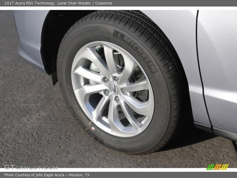 Lunar Silver Metallic / Graystone 2017 Acura RDX Technology