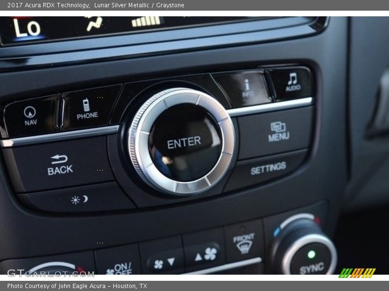 Lunar Silver Metallic / Graystone 2017 Acura RDX Technology
