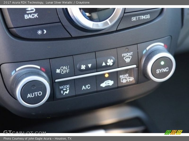 Lunar Silver Metallic / Graystone 2017 Acura RDX Technology