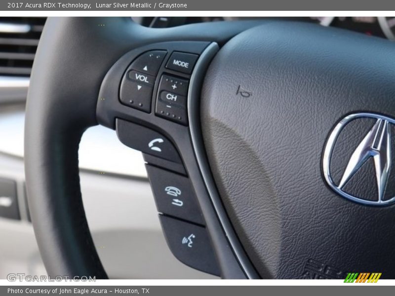 Lunar Silver Metallic / Graystone 2017 Acura RDX Technology