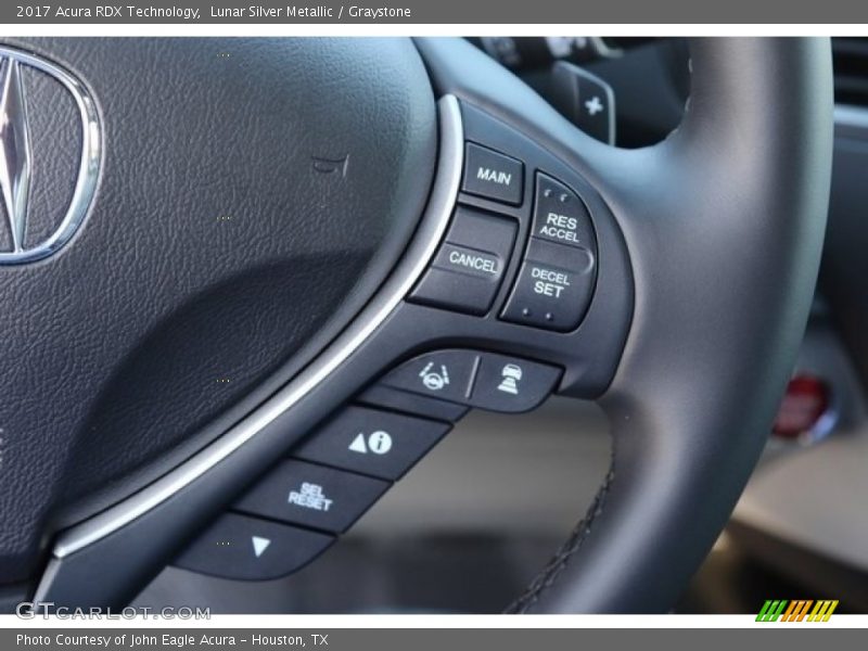 Lunar Silver Metallic / Graystone 2017 Acura RDX Technology