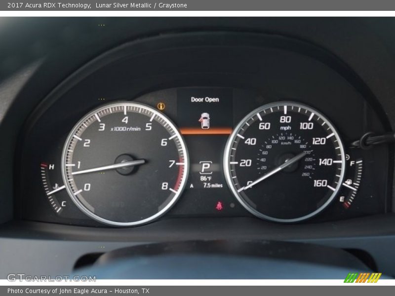 Lunar Silver Metallic / Graystone 2017 Acura RDX Technology
