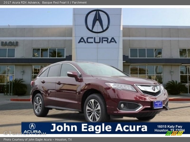 Basque Red Pearl II / Parchment 2017 Acura RDX Advance