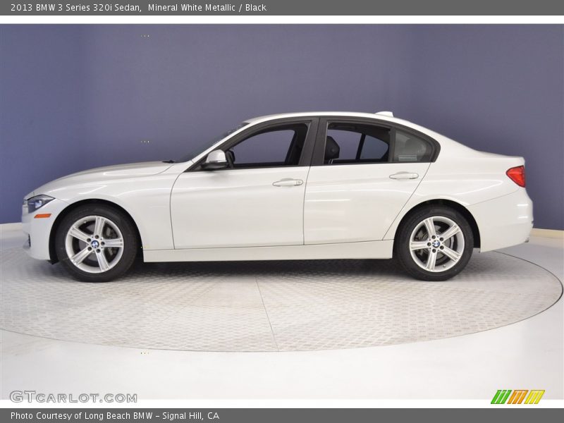 Mineral White Metallic / Black 2013 BMW 3 Series 320i Sedan