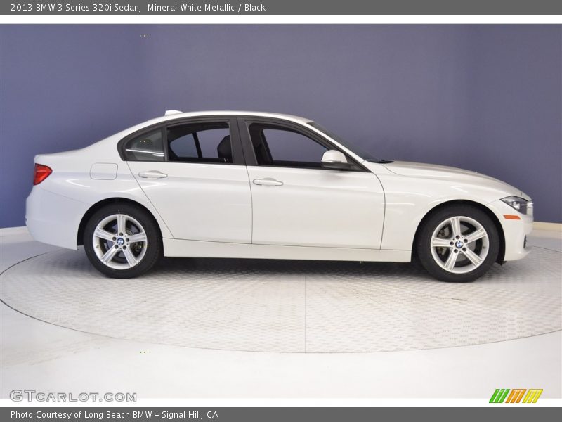 Mineral White Metallic / Black 2013 BMW 3 Series 320i Sedan