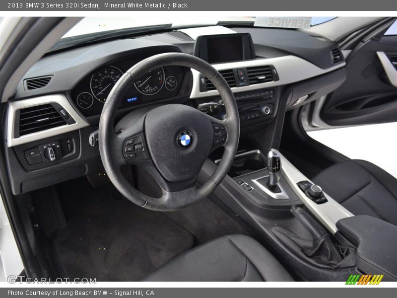 Mineral White Metallic / Black 2013 BMW 3 Series 320i Sedan