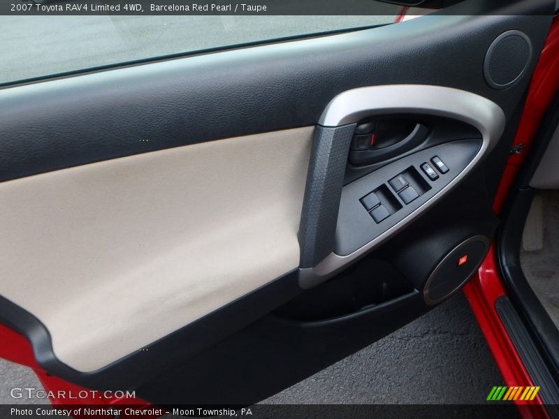 Barcelona Red Pearl / Taupe 2007 Toyota RAV4 Limited 4WD
