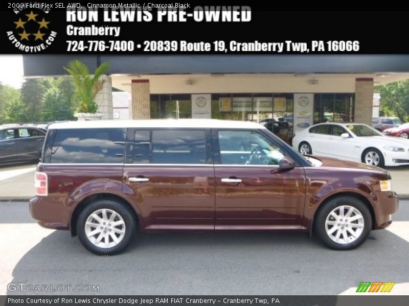 Cinnamon Metallic / Charcoal Black 2009 Ford Flex SEL AWD
