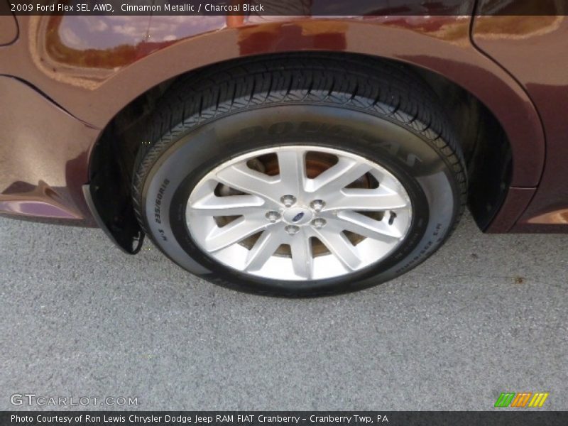 Cinnamon Metallic / Charcoal Black 2009 Ford Flex SEL AWD