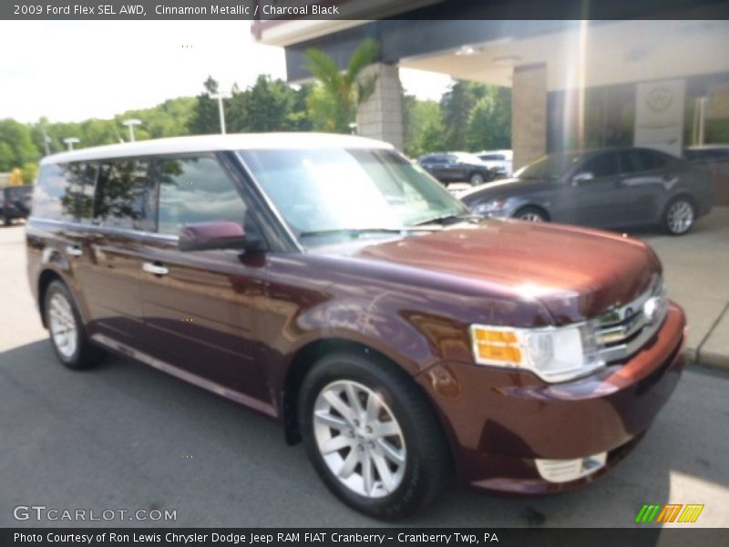 Cinnamon Metallic / Charcoal Black 2009 Ford Flex SEL AWD