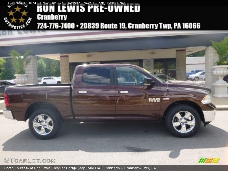 Western Brown / Black/Diesel Gray 2014 Ram 1500 SLT Crew Cab 4x4