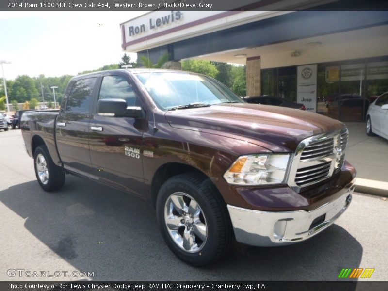 Western Brown / Black/Diesel Gray 2014 Ram 1500 SLT Crew Cab 4x4