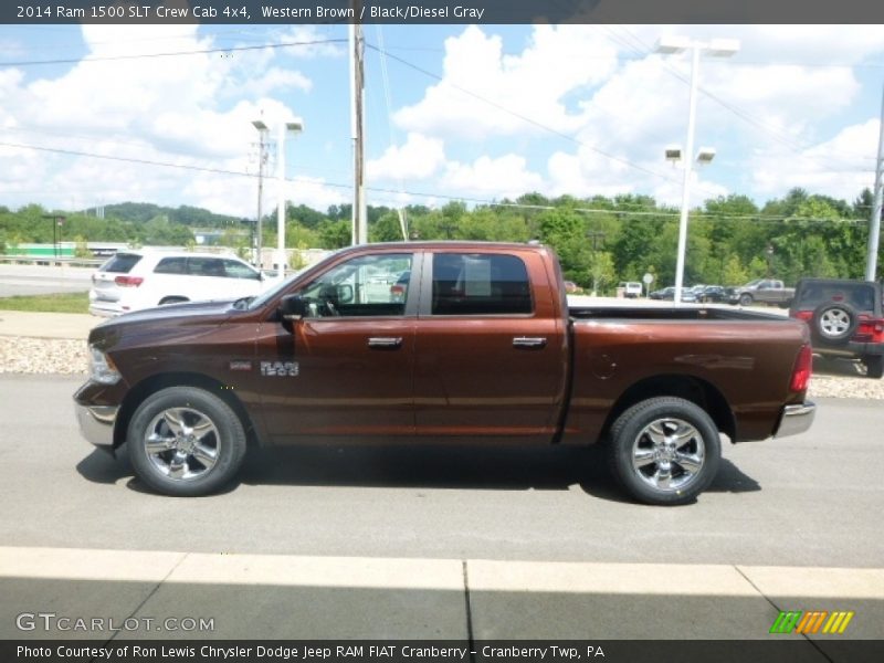 Western Brown / Black/Diesel Gray 2014 Ram 1500 SLT Crew Cab 4x4
