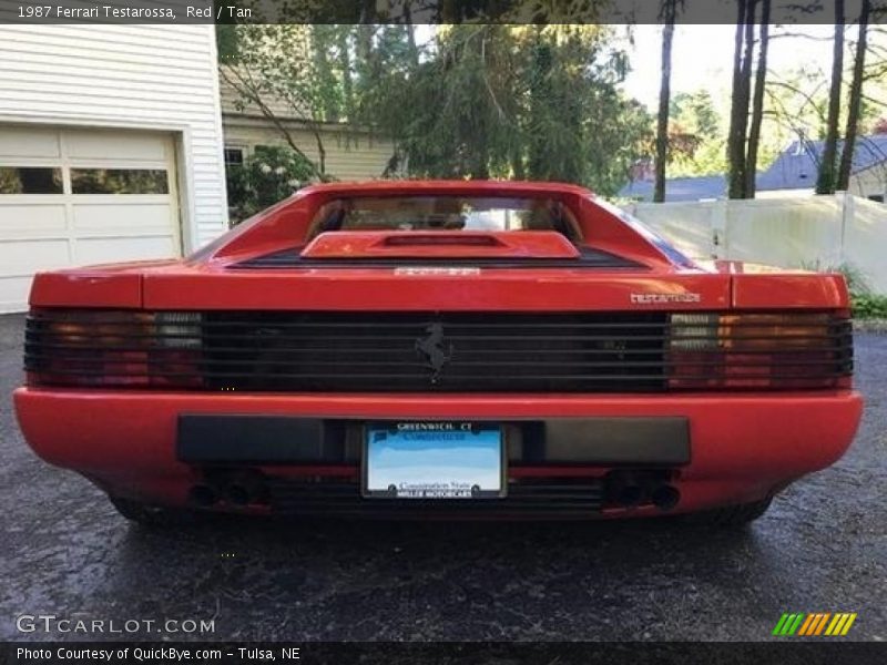 Red / Tan 1987 Ferrari Testarossa