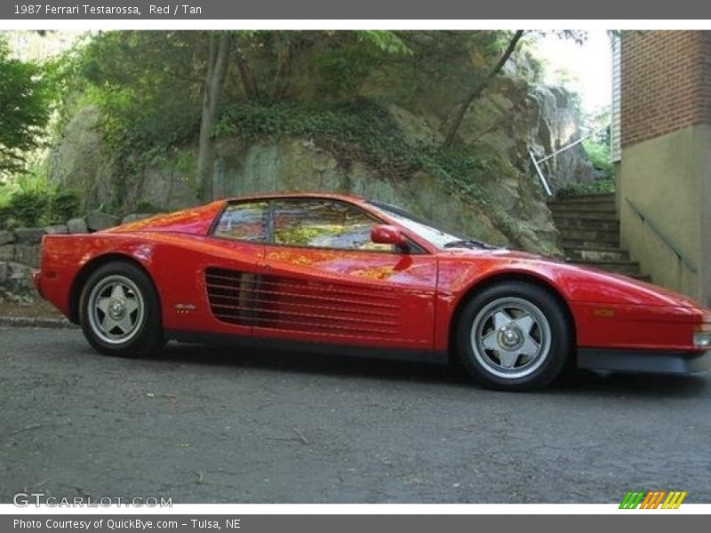 Red / Tan 1987 Ferrari Testarossa