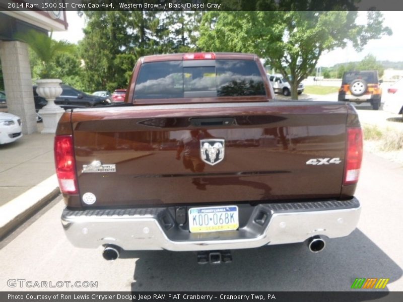 Western Brown / Black/Diesel Gray 2014 Ram 1500 SLT Crew Cab 4x4