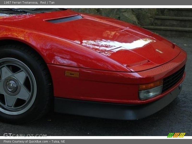 Red / Tan 1987 Ferrari Testarossa