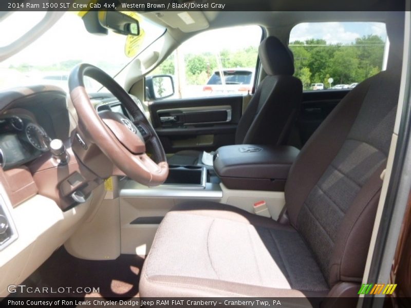 Western Brown / Black/Diesel Gray 2014 Ram 1500 SLT Crew Cab 4x4