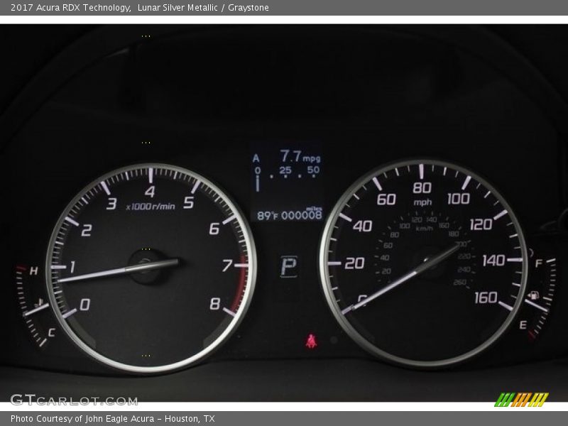 Lunar Silver Metallic / Graystone 2017 Acura RDX Technology