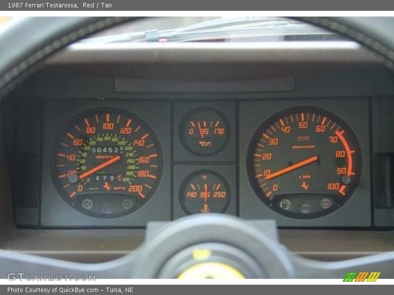 Red / Tan 1987 Ferrari Testarossa