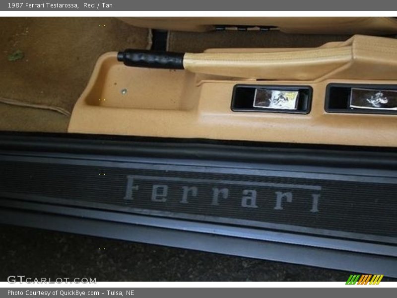 Red / Tan 1987 Ferrari Testarossa