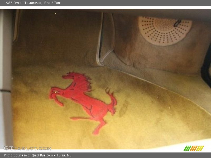 Red / Tan 1987 Ferrari Testarossa