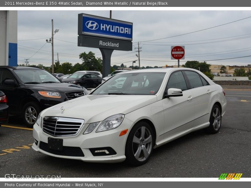 Diamond White Metallic / Natural Beige/Black 2011 Mercedes-Benz E 350 4Matic Sedan