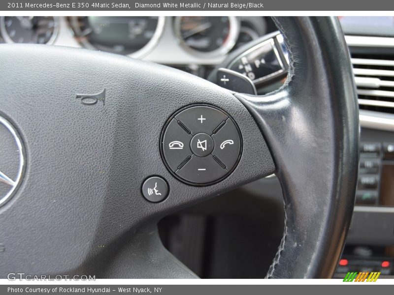 Diamond White Metallic / Natural Beige/Black 2011 Mercedes-Benz E 350 4Matic Sedan