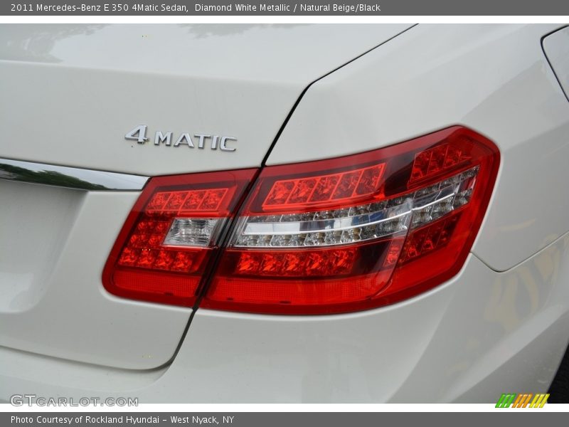 Diamond White Metallic / Natural Beige/Black 2011 Mercedes-Benz E 350 4Matic Sedan