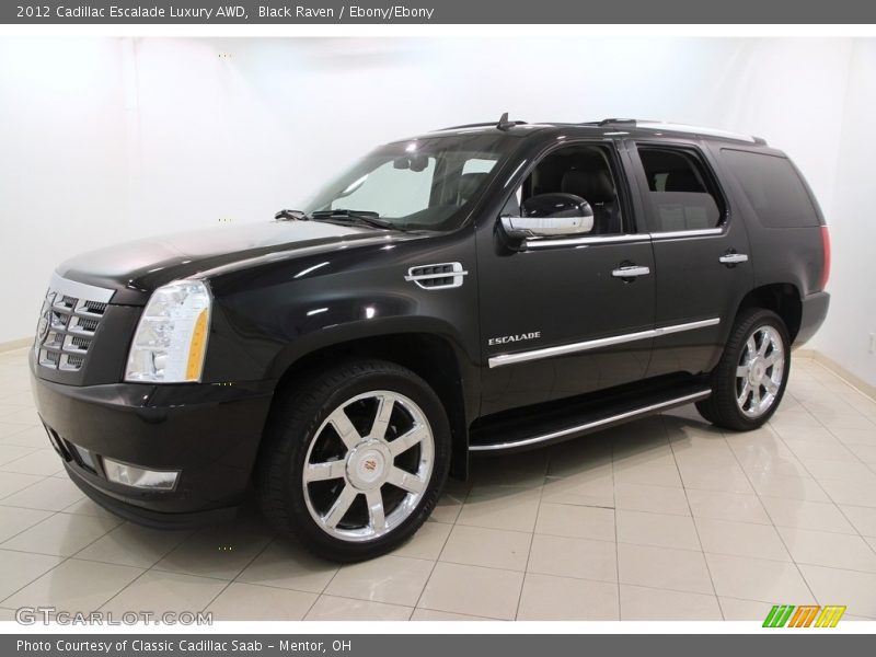 Black Raven / Ebony/Ebony 2012 Cadillac Escalade Luxury AWD